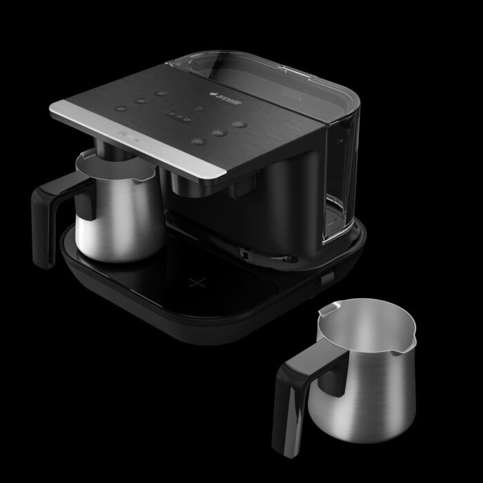 Arçelik TKM 9961 S Siyah Çelik İkili Türk Kahve Makinesi - Görsel 1