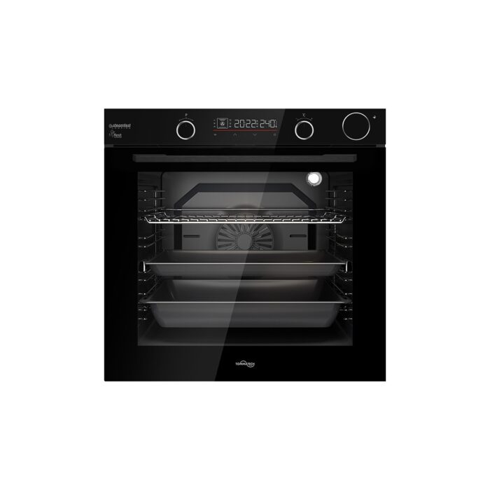 Tommatech TT400 Siyah Ankastre Set TDE6003BG Davlumbaz + TAO7001BG Ocak + TAF6003BSP Fırın - Görsel 4