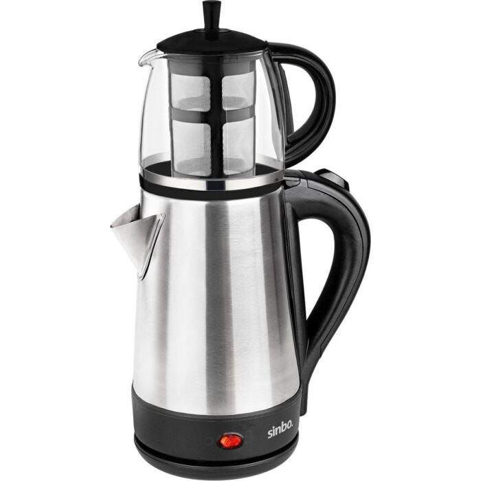 Sinbo STM-5836  2 Si 1 Arada Cam Demlik  1600W Elektrikli Çay Makinesi - Görsel 1