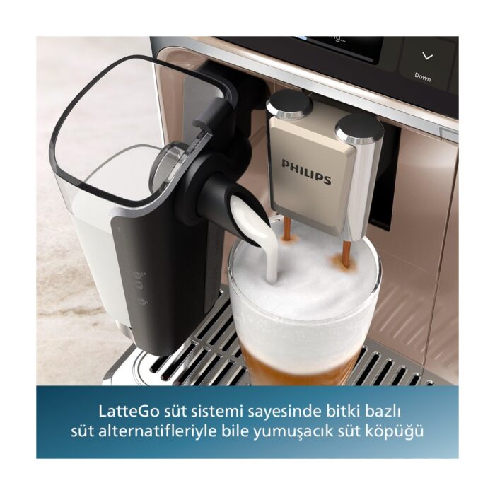 Philips EP5543/80 5500 Serisi LatteGo Tam Otomatik Espresso Makinesi 20 Sıcak ve Soğuk İçecek, Renkli Dokunmatik Ekran, - Görsel 3