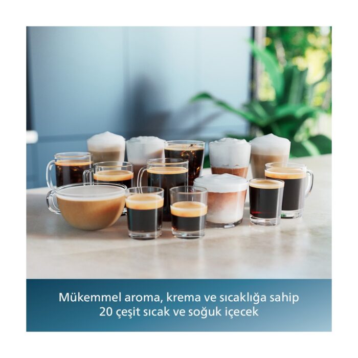 Philips EP5543/80 5500 Serisi LatteGo Tam Otomatik Espresso Makinesi 20 Sıcak ve Soğuk İçecek, Renkli Dokunmatik Ekran, - Görsel 2