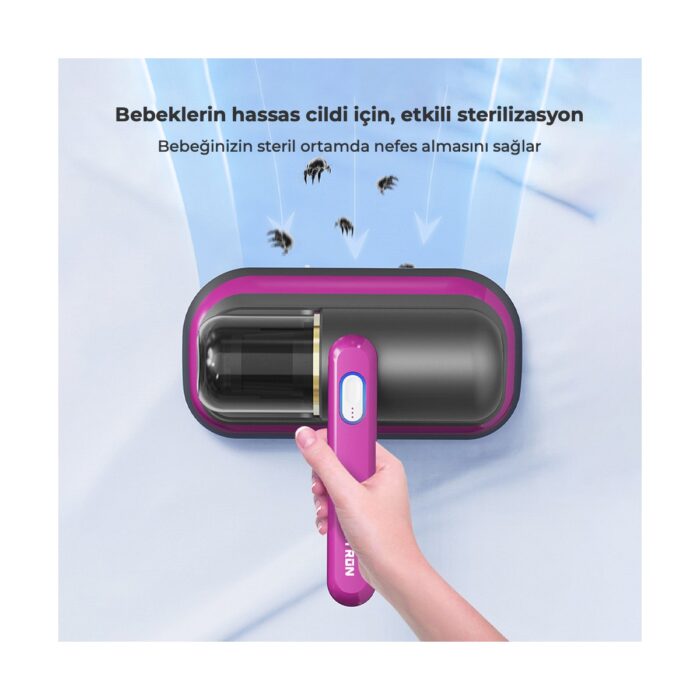 Neutron Anti Alerjen UV Işınlı Şarjlı Yatak ve Koltuk El Süpürgesi - Görsel 3