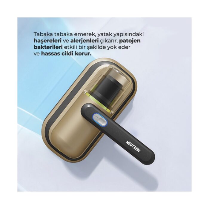 Neutron Anti Alerjen UV Işınlı Şarjlı Yatak ve Koltuk El Süpürgesi - Görsel 3