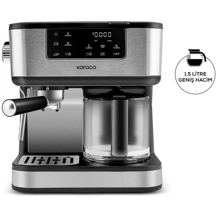 110000697551594.jpg Karaca Coffee Art 2 In 1 Espresso ve Filtre Kahve Makinesi - Görsel 1