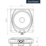 Kumtel Siyah Elekti̇ri̇kli̇ Setüstü Hotplate Ocak LX-7011 - Görsel 3