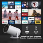 Robeve Mini Projeksiyon Taşınabilir Projeksiyon Cihazı Hd Projeksiyon Cihazı Android 11 Android Tv Projeksiyon Cihazı Ev Sinema Projeksiyon Akıllı Hoparlörlü Projeksiyon Wifi Bluetooth Taşınabilir - Görsel 2