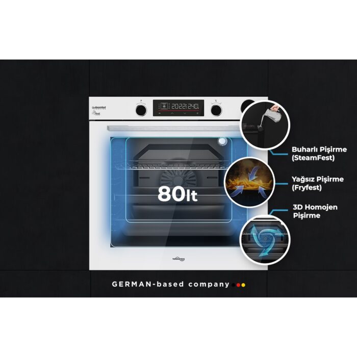 Tommatech TAF6003WSP Ankastre Elektrikli Fırın - Görsel 2