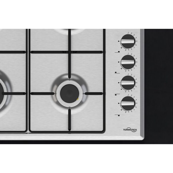 Tommatech TAO6007IM Ankastre Gazlı Ocak 60 Cm Inox Metal - Görsel 3