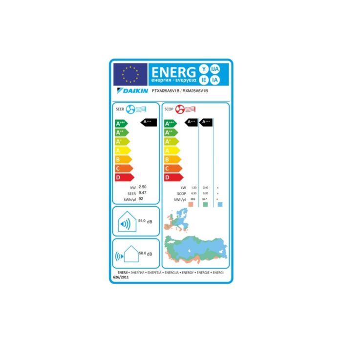 Daikin Zeta Shira Plus FTXM25A A+++ 9000 BTU Inverter Duvar Tipi Klima - Görsel 5