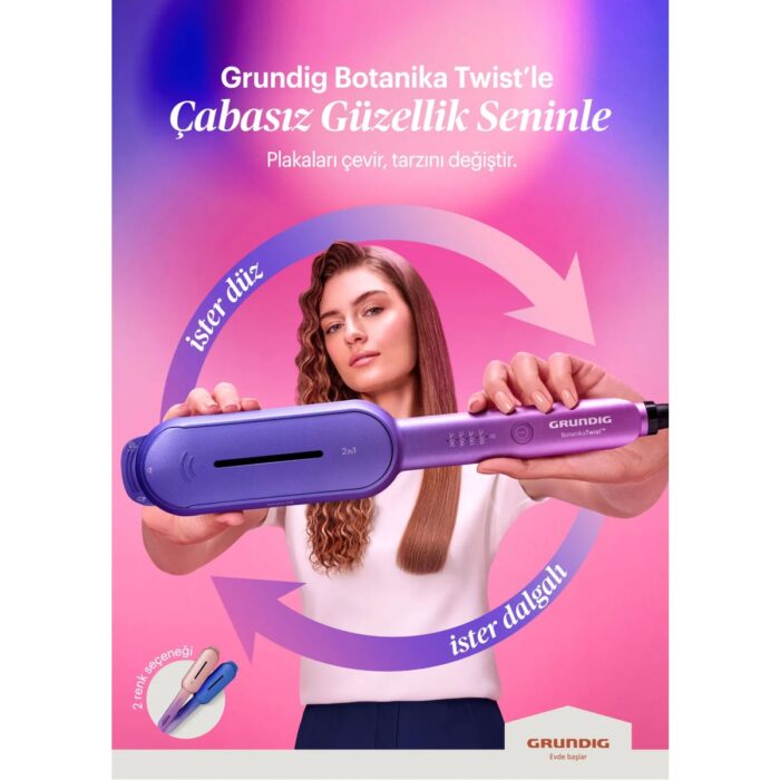 Grundig Hs 8330 Botanika Twist 2 In 1 Saç Şekillendirici - Görsel 5