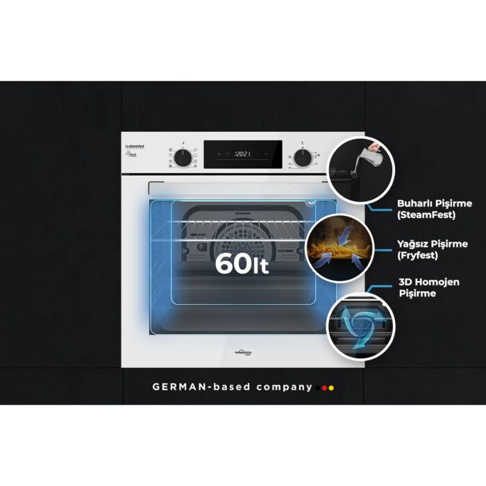 Tommatech TAF6005WS Ankastre Elektrikli Fırın - Görsel 2