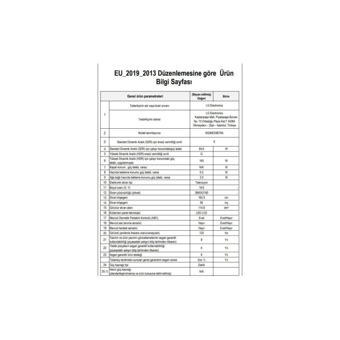 LG 65QNED86T 65" 165 Ekran Uydu Alıcılı 4K Ultra HD Smart LED TV - Görsel 5