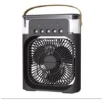 Aet Masaüstü Taşınabilir Buzlu Vantilatör Su Soğutmalı LED Işıklı Soğutucu Fan Aır Cooler Fan - Görsel 2