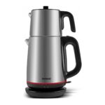 Homend Royaltea 1711h Çay Makinesi 1 l Demlik 1,9 l Su Isıtıcı Kapasiteli Çelik İnox Siyah Tasarım - Görsel 2