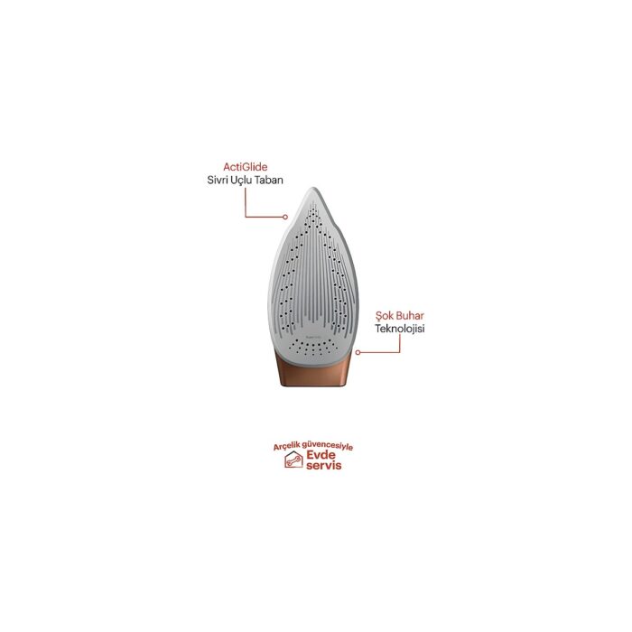 Grundig Sı 8050 Buharlı Ütü Siyah Kahverengi - Görsel 2