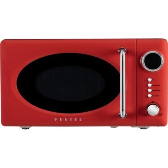 110000726517990.jpg Teknotrust Md 20 Yd Retro Kırmızı 20 Lt Mikrodalga Fırın Retro Digital 20 L ve Alt - Görsel 1
