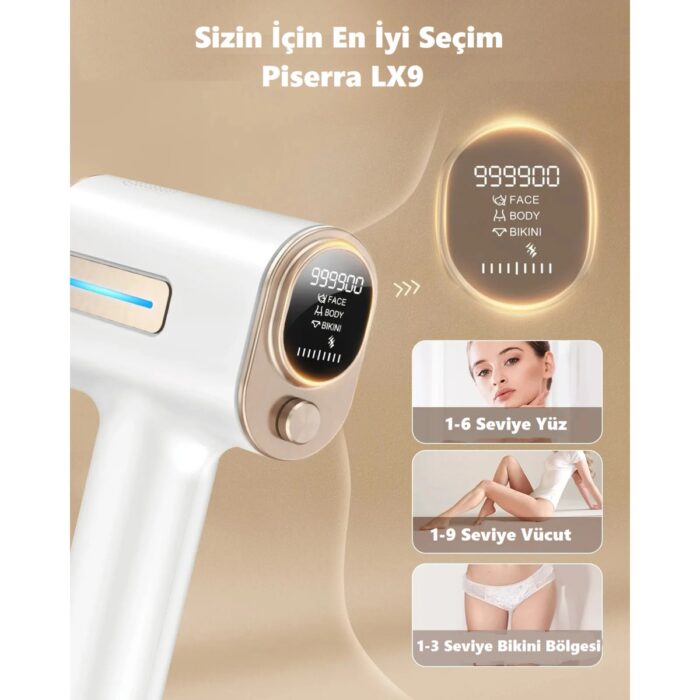 Piserra Lx9 Gelişmiş Yeni Nesil 3 Başlıklı Buz Ipl Lazer Epilasyon Cihazı - Görsel 4
