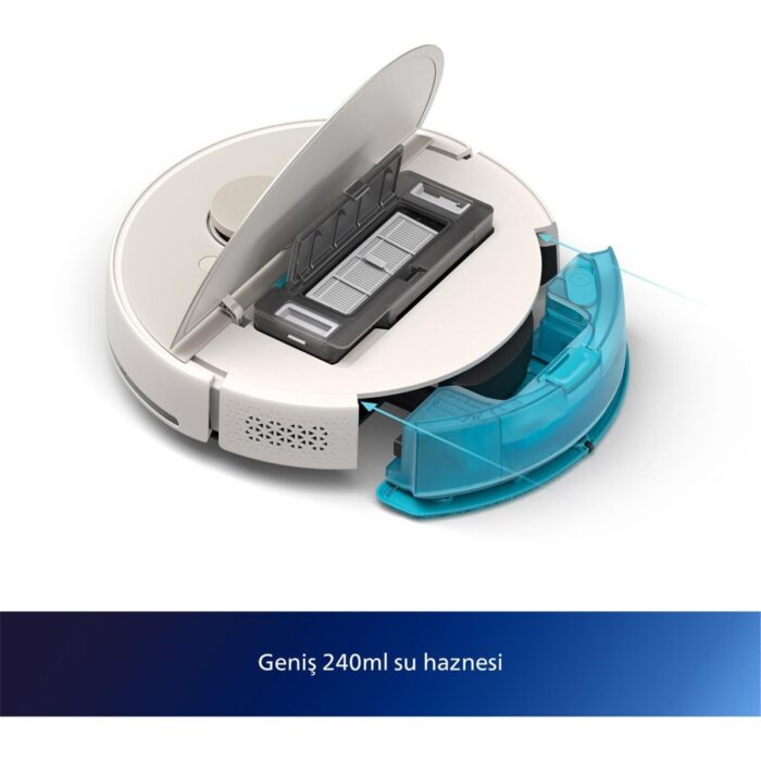 Philips XU7100/02 7000 Serisi Islak ve Kuru Otomatik Boşaltma İstasyonlu Beyaz Robot Süpürge Beyaz - Görsel 3