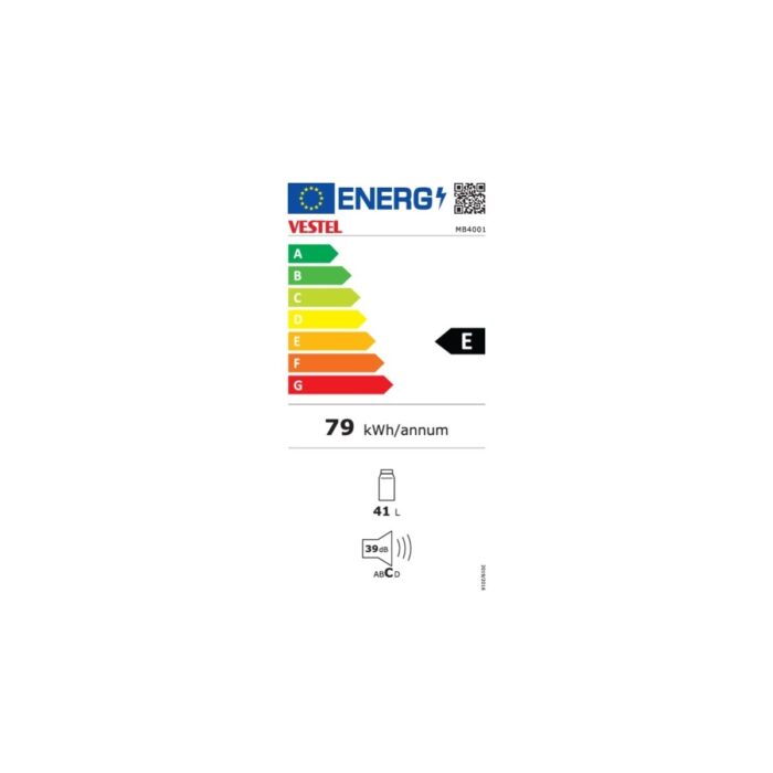 Vestel MB4001 E Enerji Sınıfı 41 Ly Minibar Mini Buzdolabı - Görsel 4