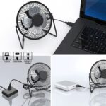 Hadron HDX7252 18CM Metal Masaüstü USB Vantilatör - Görsel 5