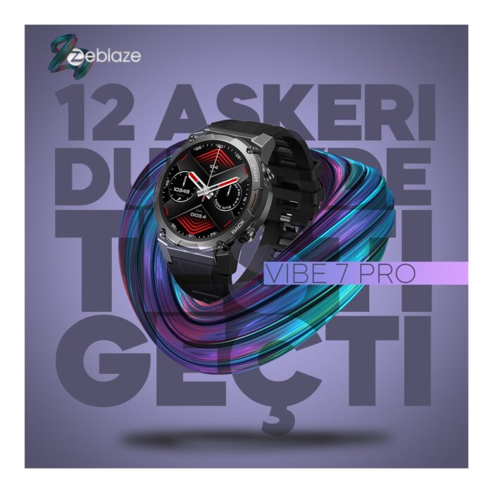 Zeblaze Vibe 7 Pro Silver Akıllı Saat - Gümüş Parlaklığında, Gelişmiş Spor Modları, Uzun Pil Ömrü - Görsel 4