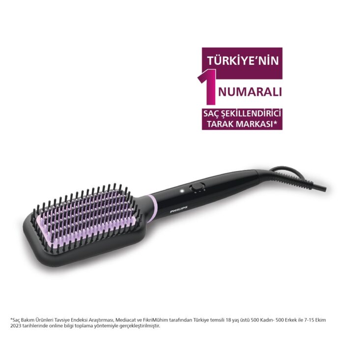 110000732471406.jpg Philips BHH880/00 StyleCare Essential Isıtmalı Düzleştirme Fırçası - Görsel 1