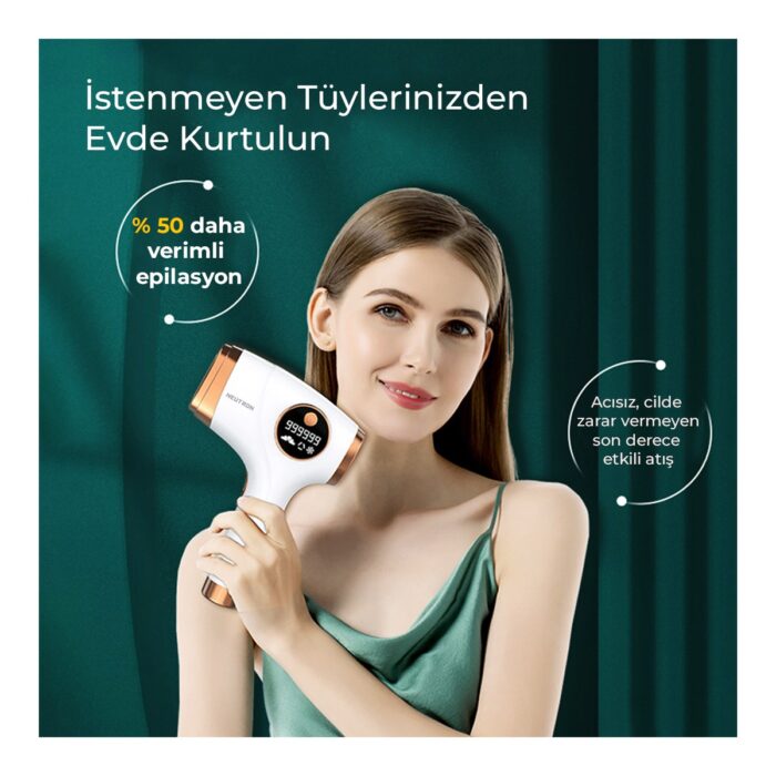 Neutron Viata IPL Epilasyon Cihazı Beyaz 5 Kademe Enerji Ayarı 999999 Atım Kapasitesi - Görsel 4