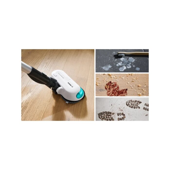 Bosch BCS71HYG1 Dik Şarjlı Elektrik Süpürgesi Unlimited 7 Prohygienic Aqua Beyaz - Görsel 5