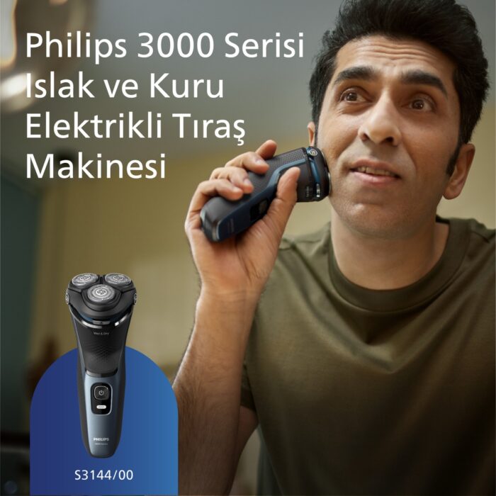 Philips 3000 Serisi Islak & Kuru Elektrikli Tıraş Makinesi -  S3144/00 - Görsel 3