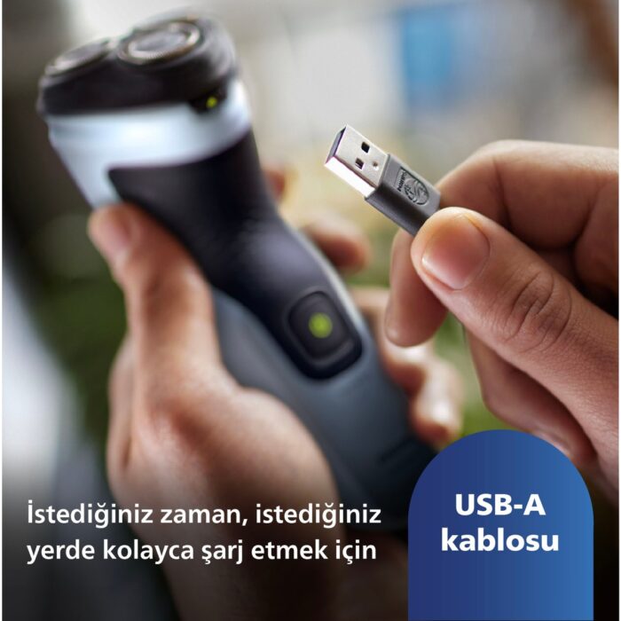 Philips 3000X Serisi Islak & Kuru Elektrikli Tıraş Makinesi -  X3063/00 - Görsel 4