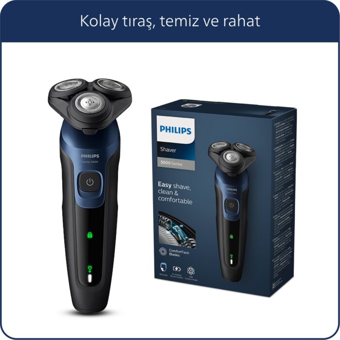 Philips S5445/03 Shaver Series 5000 Islak Kuru Tıraş Makinesi - Görsel 2