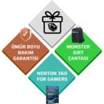 Monster Tulpar T7 V26.2.2 Intel Core I7 13620H 32 GB Ram 1 Tb SSD 8 GB Rtx 5060 Freedos 17,3" Fhd 144 Hz Oyun Bilgisayarı - Görsel 3