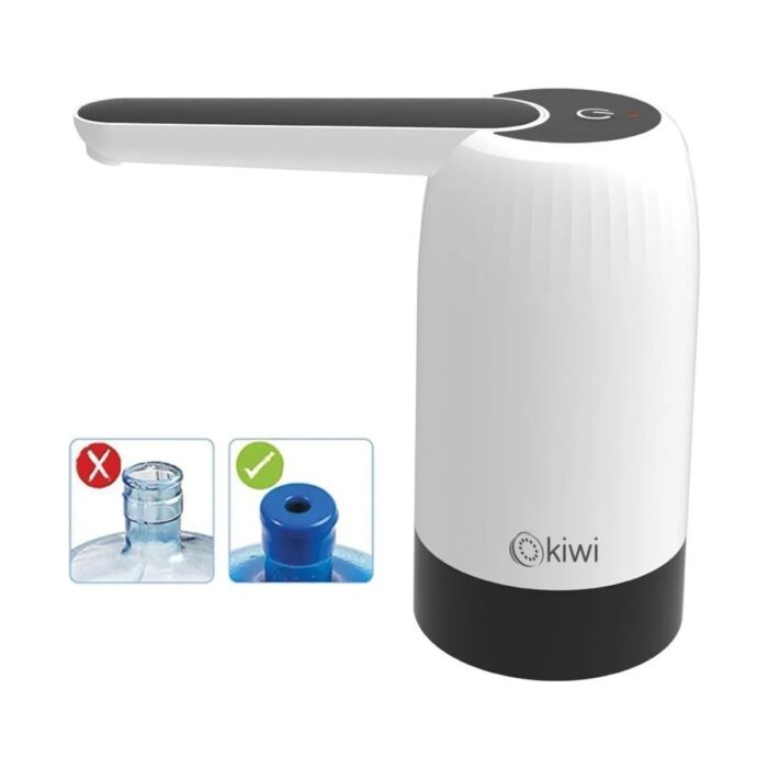 Kiwi KWP 8513 USB Şarjlı Su Pompası - 5,5 cm'lik Damacana ile Uyumlu, BPA İçermeyen ve Paslanmaz Çelik Çıkışlı - Görsel 2