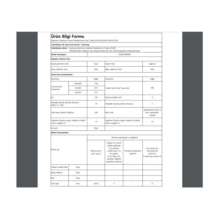 Samsung RT58K704RWW/TR 588 Lt Üstten Donduruculu No-Frost Buzdolabı, İkili Soğutma, Wi-Fi - Görsel 5