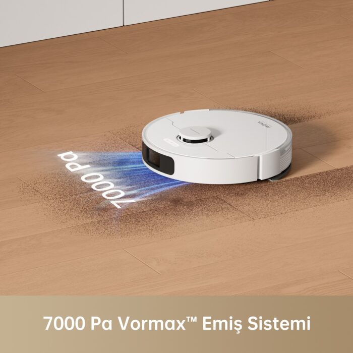 Mova S10 Robot Süpürge ve Paspas, 7,000PA Vormax™ Emiş, Vibroturbo™ Paspaslama Sistemi, Akıllı Halı Temizleme, Yükseltilebilir Tam Kauçuk Silindirik Fırça - Görsel 4
