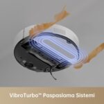 Mova S10 Robot Süpürge ve Paspas, 7,000PA Vormax™ Emiş, Vibroturbo™ Paspaslama Sistemi, Akıllı Halı Temizleme, Yükseltilebilir Tam Kauçuk Silindirik Fırça - Görsel 5