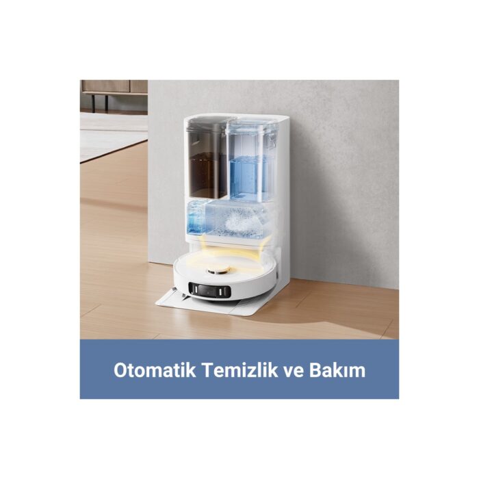 Mova S20 Ultra Robot Süpürge ve Paspas, 8.300PA Vormax™ Emiş Gücü, 60°c Sıcak Su ile Kendi Kendini Temizleyen Paspas, Ikili Kauçuk Fırça, Yükseltilebilir Fırça ve Paspas - Görsel 5