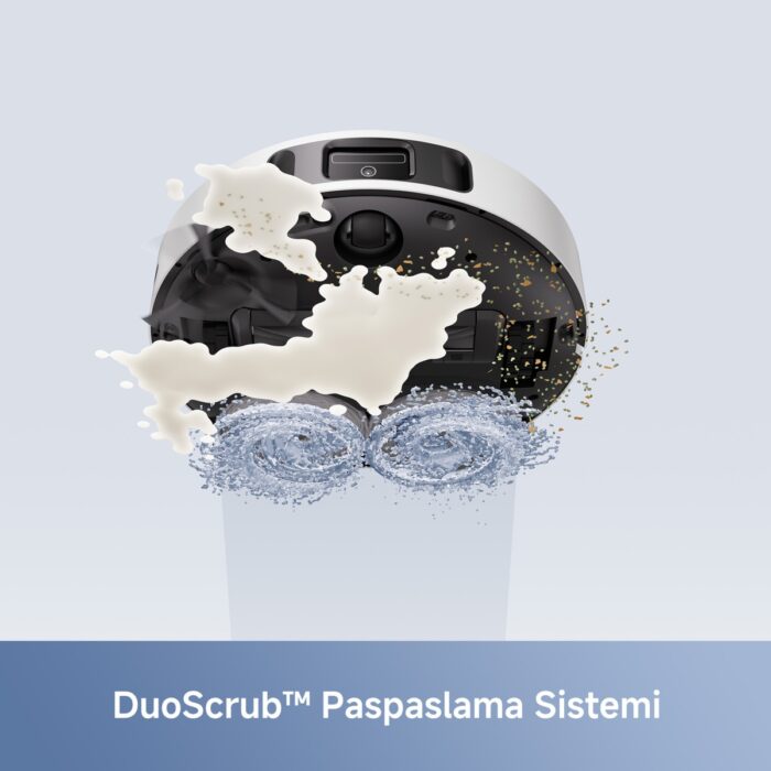 Mova E30 Ultra Robot Süpürge ve Paspas, 7.000PA Vormax™ Emiş Gücü, Otomatik Robot Bakım, 10.5mm Paspas Yükseltme - Görsel 4