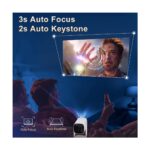 Megamus K2 Projeksiyon Dahili 9750MAH Pil 4K Hd Bluetooth Android Sinema Açık Projeksiyon Rgb Işık - Görsel 5