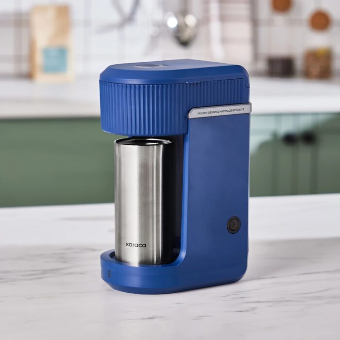 110000753688556.jpg Karaca Mono Personal Filtre Kahve Makinesi ve Inox Kişisel Termos Hediyeli Marine - Görsel 1