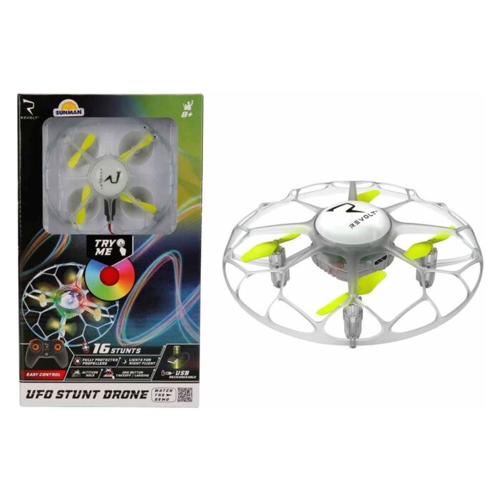 110000756469711.jpg Syma Revolt Ufo Stunt Işıklı USB Şarjlı Uzaktan Kumandalı Mini Drone - Görsel 1