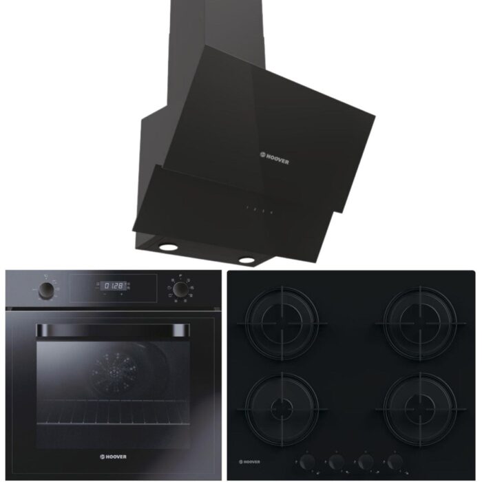 Hoover Siyah Ankastre Set (HDG6C2GBTK-HOT 3051 BI/E-HVW6MBB) - Görsel 1