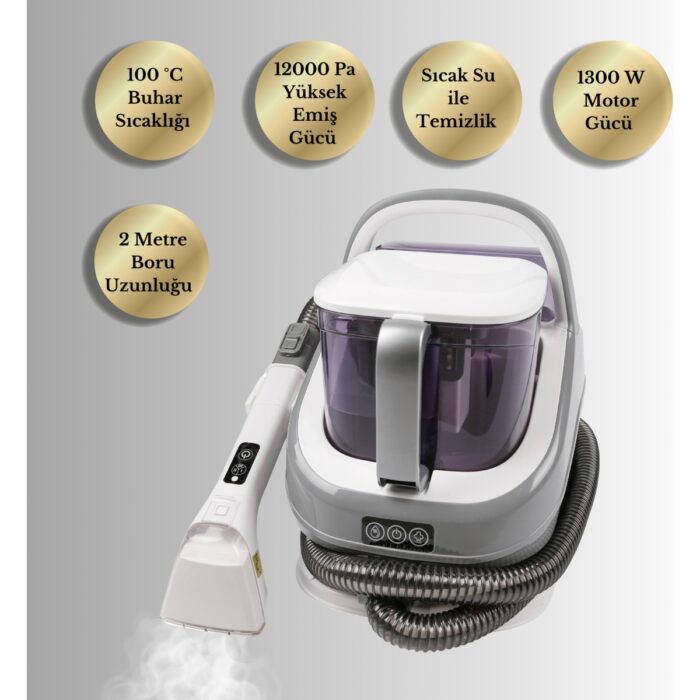 110000758113516.jpg Yui XV12 Pro Buharlı Koltuk ve Halı Yıkama Makinesi -Buharlı Temizleyici - Görsel 1