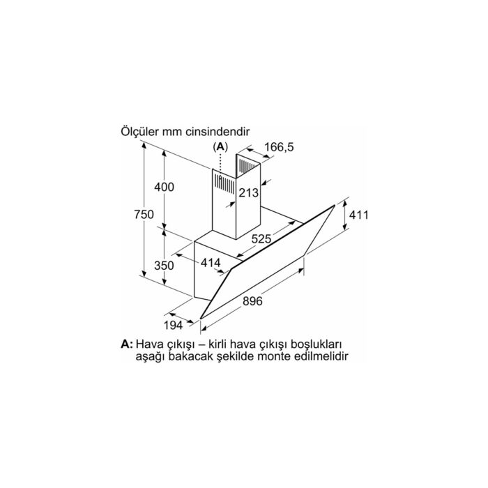 Bosch DWK97PJ60T Ankastre Davlumbaz - Görsel 5