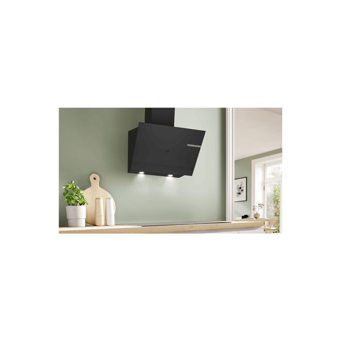 Bosch Ankastre Davlumbaz Eğimli Duvar Tipi Siyah 60 cm LED Aydınlatma ile 700 m3/sa Hava Debisi - Görsel 3