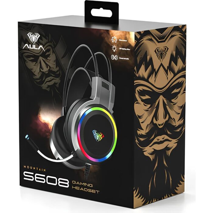 Aula S608 Rainbow 3.5mm + Usb-A Gaming Oyuncu Kulaklığı - Görsel 4