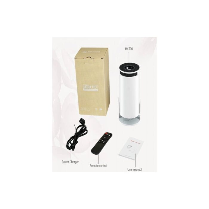 Deanb Dahili Wifi, Bluetooth, Netflx, Youtube 1280/720P 4K Full Hd Projeksiyon Android Sinema Sistemi - Görsel 5