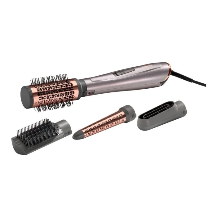 BaByliss Hava Üflemeli Saç Şekillendirici Set 1000, 1000W, 4 Başlık, Kabarma Önleyici İyon Teknolojisi, Air Styler, AS136E - Görsel 1