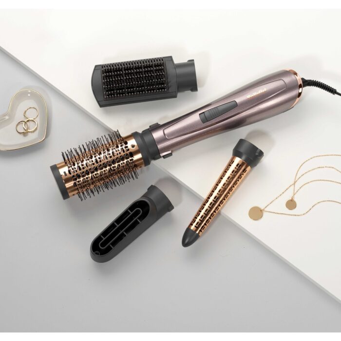 BaByliss Hava Üflemeli Saç Şekillendirici Set 1000, 1000W, 4 Başlık, Kabarma Önleyici İyon Teknolojisi, Air Styler, AS136E - Görsel 2
