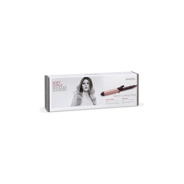 BaByliss Saç Maşası 210 Derece, 32mm Gövde, Kuvars-Seramik Kaplama, 6 Dijital Isı Ayarı, Rose Quartz, C452E - Görsel 5